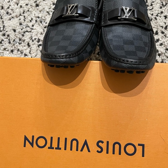 Louis Vuitton Damier Graphite canvas Hockenheim Moccasin 7.5 LV/8.5 US - Picture 8 of 9